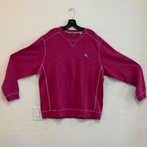 Tommy Bahama Men's Fuchsia Crewneck Sweater